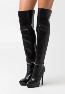 Am billigsten ❤️ Even&Odd Damen LEATHER - High Heel Stiefel - Black ⭐