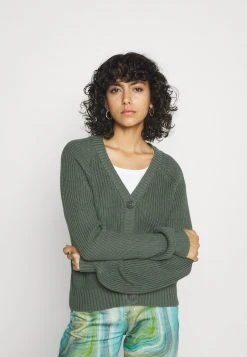 Besorgen 😉 Even&Odd Damen BUTTON THROUGH CARDIGAN - Strickjacke - Green ⌛