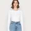 Billig ❤️ Even&Odd Damen Langarmshirt - White ✨ -Even Od Verkaufe fada97444cc5487bb827bb8819a42861