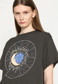 Billig 😍 Even&Odd Damen T-Shirt Print - Anthracite ❤️ -Even Od Verkaufe fb028b85f3bc469bb4d01add268cf766