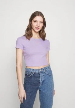 Angebote ⭐ Even&Odd T-Shirt Basic - Mottled Lilac | Damen 🔔