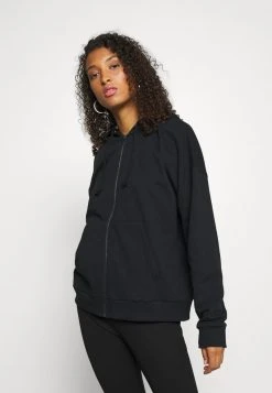 Angebote ⌛ Even&Odd Damen OVERSIZED HOODED ZIP JACKET - Sweatjacke - Black 👍
